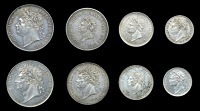 George IV (1820-1830), 1822, 1824 (ESC 2444, 2447 [2425, 2428]; S 3816) [8]. Very fine or better 	£150-200