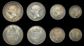 Victoria (1837-1901), 1853 (ESC 3496 [2463]; S 3916) [4]. Nearly extremely fine, toned 	£150-200