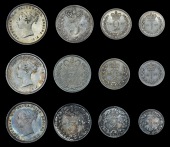Victoria (1837-1901), 1867, 1868, 1869 (ESC 3516, 3518-19 [2478, 2480-1]; S 3916) [12]. Very fine or better 	£200-260