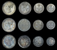 Victoria (1837-1901), 1867, 1868, 1869 (ESC 3516, 3518-19 [2478, 2480-1]; S 3916) [12]. Very fine or better 	£200-260
