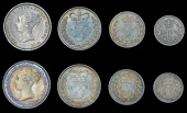 Victoria (1837-1901), 1870, 1871 (ESC 3522-3 [2482-3]; S 3916) [8]. Very fine or better, but last cleaned 	£150-200