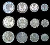 Victoria (1837-1901), 1882, 1883, 1884 (ESC 3538, 3540-1 [2496-8]; S 3916) [12]. Very fine or better; all in dated...