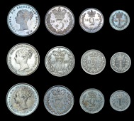 Victoria (1837-1901), 1882, 1883, 1884 (ESC 3538, 3540-1 [2496-8]; S 3916) [12]. Very fine or better; all in dated...
