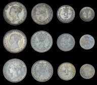 Victoria (1837-1901), 1885, 1886, 1887 (ESC 3542-4 [2499-2501]; S 3916) [12]. Very fine or better 	£150-200