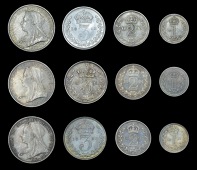 Victoria (1837-1901), 1893, 1894, 1895 (ESC 3551-3 [2508-10]; S 3943) [12]. Very fine or better 	£150-200
