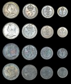 Victoria (1837-1901), 1896, 1897, 1898, 1899 (ESC 3554-8 [2511-14]; S 3943) [16]. Very fine or better, but some...