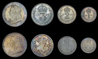 Victoria (1837-1901), 1900, 1901 (ESC 3558-9 [2515-16]; S 3943) [8]. Extremely fine; in fitted dated cases 	£150-200