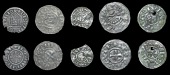 France: Carolingians, Lothar I (840-55), Denier, temple type, uncertain mint, 0.98g/7h (MEC –); Charles the Bald...