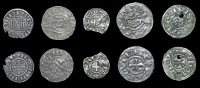 France: Carolingians, Lothar I (840-55), Denier, temple type, uncertain mint, 0.98g/7h (MEC –); Charles the Bald...