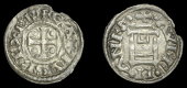 France: Carolingians, Charles the Bald, Denier, Orléans, carlvs rex fr, cross with pellets in angles, rev....
