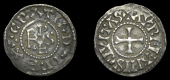 France: Carolingians, Raoul, Denier, Orléans, gratia d-i rex, monogram, rev. avrelianvs civitas, cross, 1.45g/4h...