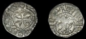 France: Royal, Hugues Capet, Obole, Beauvais, with Bp Herve, hervevs hvgo rex, cross with pellets in two quarters,...