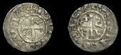 France: Royal, Philip I, Obole, Senlis, philippvs rex, cross with omega in second and third quarters, rev. cvtas...