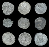 France: Royal, Philip VI (1328-50), Maille blanche (2) (Dup. 259); Double parisis, second type, third issue (Dup....