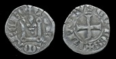 France: Feudal, La Marche, Charles de France (1314-22), Denier, krolvs comes, cross, rev. monet marche, castle...