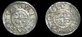 France: Feudal, Normandy, Richard I (943-96), Denier, Rouen, richardvs, cross with pellets in angles, rev....