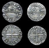 France: Feudal, Provence, Robert d’Anjou (1309-43), Sol Coronat, 2.60g/6h (P d’A 3988); Jeanne de Naples...