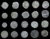 France: Feudal, Miscellaneous French Feudal Deniers (18), Oboles (2), various types [20]. Varied state; all...