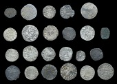 France: Feudal, Miscellaneous French Feudal coins (23), various types [23]. Varied state; mostly identified in...