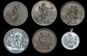 AARGAU, Aargauisches Kantonalschützenfest, Muri, 1888, a white metal medal, unsigned, 33mm (Richter 6a; Martin 6);...