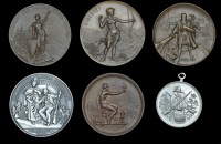 AARGAU, Aargauisches Kantonalschützenfest, Muri, 1888, a white metal medal, unsigned, 33mm (Richter 6a; Martin 6);...