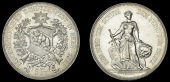 BERN, 5 Franken, 1885 (Richter 193a; D-T S17; KM. X S17). Minor scuffing and bright from past cleaning, otherwise...