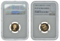 Elizabeth II (1952-    ), Proof Half-Sovereign, 1982 (S 4205). Brilliant mint state [slabbed NGC PF 69 Ultra Cameo]...