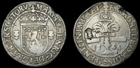 Mary (1542-1567), Fourth period, Ryal, 1566, mm. thistle on rev. only, 30.06g/9h (SCBI 35, 1123-4; SCBI 58, 1172ff;...