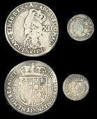 Charles I (1625-1649), Third coinage, Falconer’s First issue, Twelve Shillings, mm. thistle on obv. only, f at end...