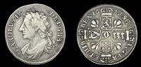 Charles II (1649-1685), Second coinage, Quarter-Dollar, 1679, 6.52g/6h (D 55; M 46; SCBI 35, 1629-30; B 5; S 5620)....