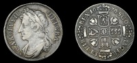 Charles II (1649-1685), Second coinage, Eighth-Dollar, 1676, large f, pellet stops, 3.19g/6h (D 60; M 50; SCBI 35,...