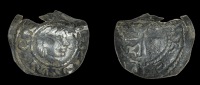 John (as Lord, 1172-1199), First coinage, Halfpenny, Dublin (?), Henri (?), iohannes:, head right, pellet in front,...