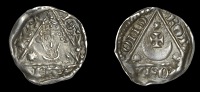 John (as King, 1199-1216), Third coinage, Halfpenny, Dublin, Roberd, roberd on d, 0.68g/11h (S 6231; DF 51). Good...