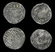 John (as King, 1199-1216), Third coinage, Halfpence (2), both Dublin, Roberd, roberd on d, 0.60g/7h, 0.60g/5h (S...