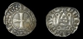 France: Feudal, Mehun-sur-Yevre, Robert d’Artois (1298-1315), Denier, roberti atbates, cross, rev. dni de magdvno,...