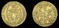 Hugues Loubenx de Verdalle (1582-95), Zecchino, 3.41g/6h (RS p.67, 2; Schembri p.62, 3; F 8). Nearly extremely fine,...