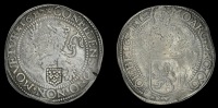 Alof de Wignacourt, a Zeeland Liondaalder, 1617, mm. tower, obv. countermarked with arms of the Grand Master in...
