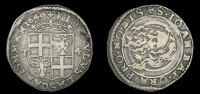Jean-Paul Lascaris Castellar (1636-57), 4 Tarí, 1640, 10.16g/8h (RS p.98, 8; Schembri p.91, 4). Good fine, scarce...