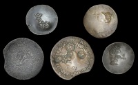 Jean-Paul Lascaris Castellar, copper 4 Tari, date unclear, reads f · io: pavlvs, 8.44g/9h, countermarked with marks...