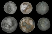 Jean-Paul Lascaris Castellar, copper 4 Tari, date unclear, reads f · io: pavlvs, 3.84g/2h, countermarked with marks...