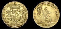 Emmanuel Pinto (1741-73), 20 Scudi, 1764, 15.65g/12h (RS p.159, 22; Schembri p.154, 1; KM. 275; F 35). Nearly...