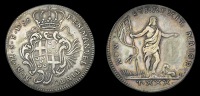 Emmanuel Pinto, 30 Tarí, 1756, 27.81g/6h (RS p.164, 62; Schembri p.156, 2; KM. A256). Sometime cleaned but now...