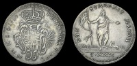 Emmanuel Pinto, 30 Tarí, 1757, 29.32g/6h (RS p.165, 66; Schembri p.156, 4; KM. A256). Good fine or better
	£120-150