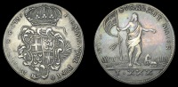 Emmanuel Pinto, 30 Tarí, 1759, 29.18g/6h (RS p.166, 76; Schembri p.157, 9; KM. A256). Nearly very fine,...