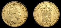 NETHERLANDS, Wilhelmina, 10 Gulden, 1925 (KM. 162; F 351). Extremely fine	£180-220