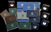 NEW ZEALAND, Elizabeth II, Proof sets (12), 1976, 1977, 1978 (2), 1979 (2), 1980 (2), 1981 (2), 1982, 1983;...