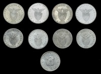 PHILIPPINES, United States Administration, Pesos (9), 1903, 1903s, 1904s, 1905s, 1907s, 1908s, 1909s, 1910s, 1947s...