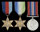 Three: Marine F. J. Roberts, Royal Marines, who was killed in action when the aircraft carrier H.M.S. Glorious was...