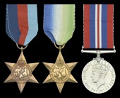 Three: Able Seaman G. R. Frewer, Royal Navy, killed in action when H.M.S. Zinnia, as part of an escort group to...