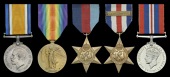 Five: Petty Officer E. R. Ford, Royal Navy, who was killed in action when H.M.S. Lapwing, as part of Murmansk Convoy...